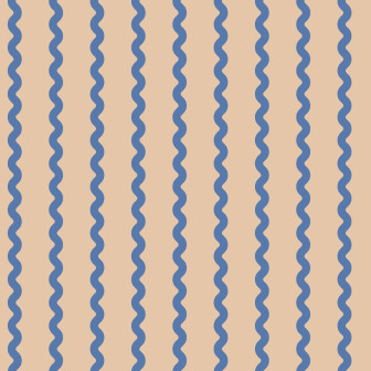 Fototapet Wobbly Stripe, Blue, Rebel Walls