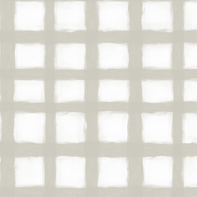 Tapet cu design geometric modern, Painted Square Beige.