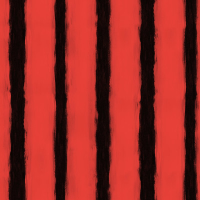 Painted Stripes, Red, Rebel Walls