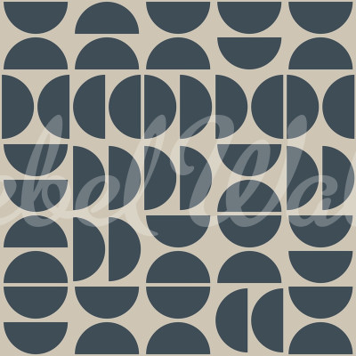 Geometry Shapes, Midnight Blue, Rebel Walls