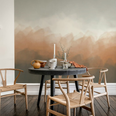 Imagine cu  Color Fog, Rust, cu un design unic cu nuanțe de rugină și gri, într-un interior modern.