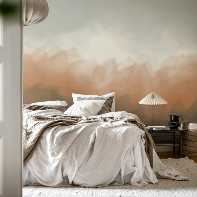 Imagine cu  Color Fog, Rust, cu un design unic cu nuanțe de rugină și gri, într-un interior modern.