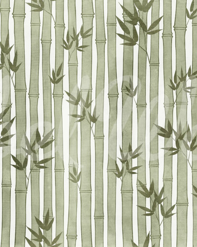 Tapet cu design de bambus verde, perfect pentru living, dormitor sau birou.