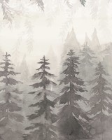 Watercolor Forest, Gray, Rebel Walls
