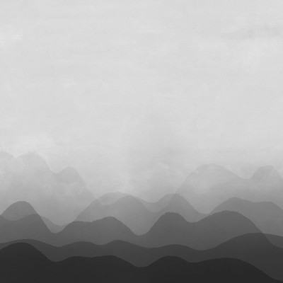 Tapet Gradient Flow, negru, cu un design minimalist, cu o nuanță de gri care se estompează ușor spre negru