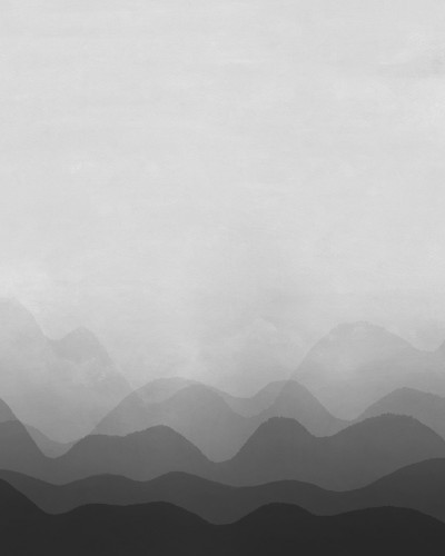 Tapet Gradient Flow, negru, cu un design minimalist, cu o nuanță de gri care se estompează ușor spre negru