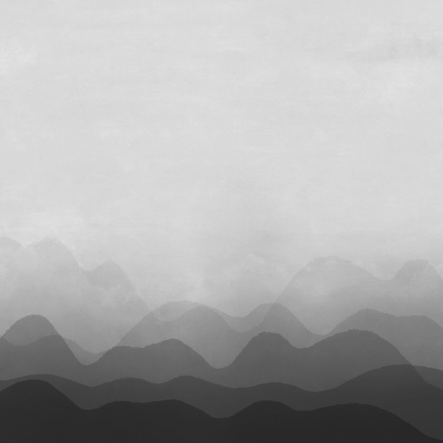 Tapet Gradient Flow, negru, cu un design minimalist, cu o nuanță de gri care se estompează ușor spre negru