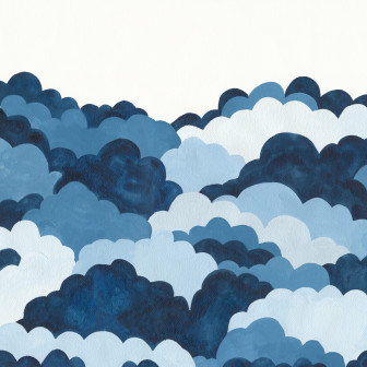 Fototapet Dreamy Clouds, Blue, Rebel Walls