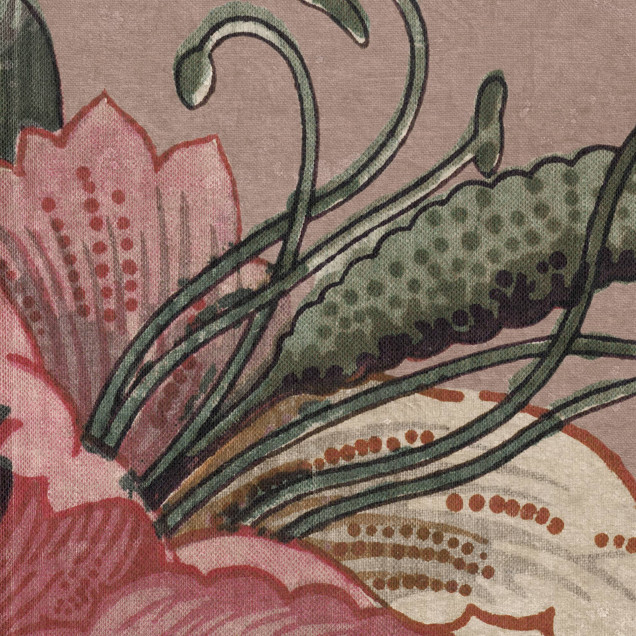 Fototapet floral cu motive botanice într-un interior modern