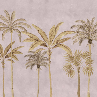Golden Palms, Pink, Rebel Walls