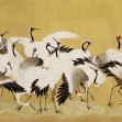 Dancing Cranes, Yellow, Rebel Walls