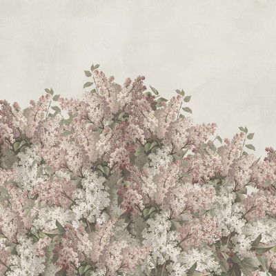 Tapet floral elegant într-un interior modern