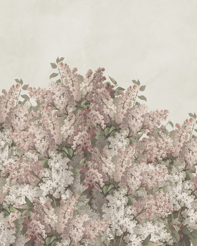 Tapet floral elegant într-un interior modern