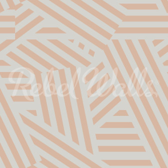 Fototapet Abstract Stripes, Peach & Pearl, Rebel Walls