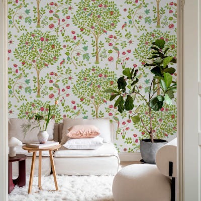 Tapet cu design floral Bird Garden, Day