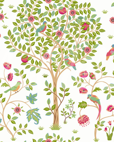 Tapet cu design floral Bird Garden, Day