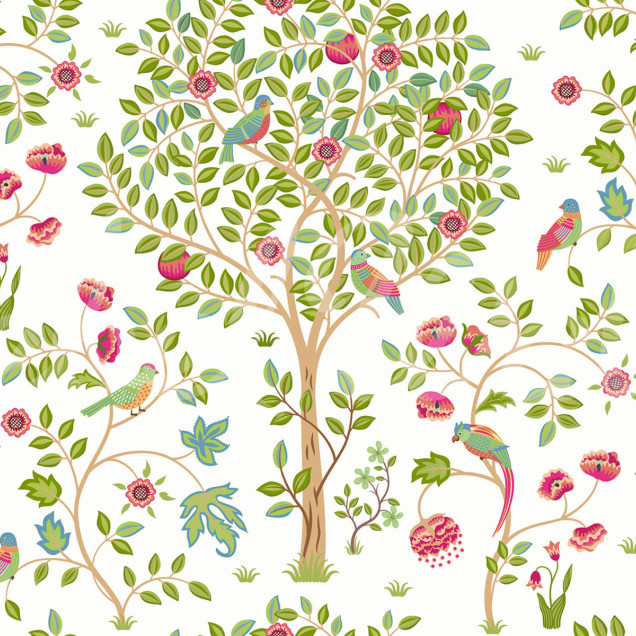 Tapet cu design floral Bird Garden, Day