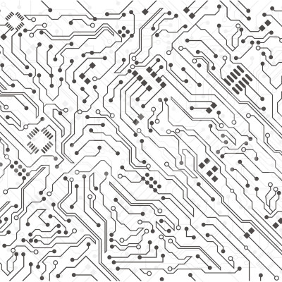 Tapet Circuit Alb, cu design modern si linii fine, perfecte pentru a crea un punct focal intr-o camera