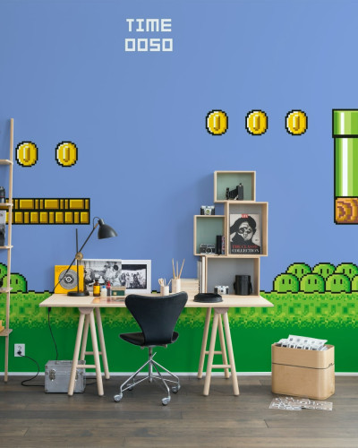 World One, Day wallpaper cu tematică retro din jocurile video