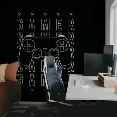 Fototapet Gamer Negru