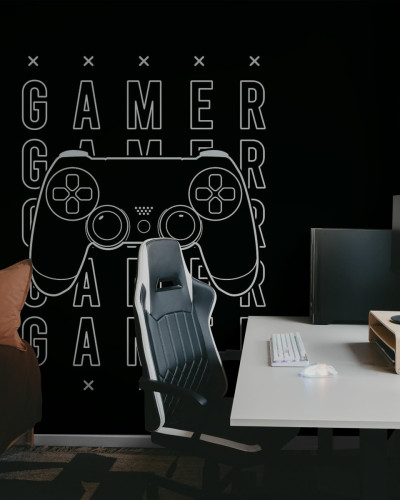 Fototapet Gamer Negru