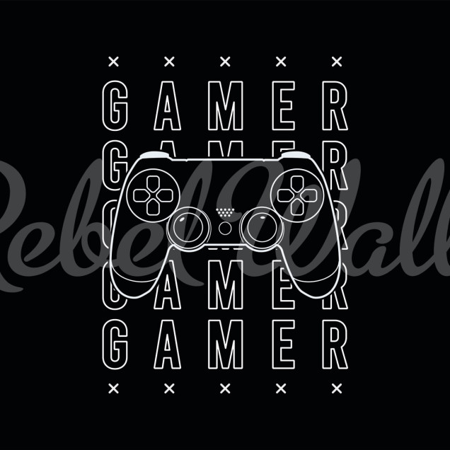 Fototapet Gamer Negru Fototapet Gamer Negru