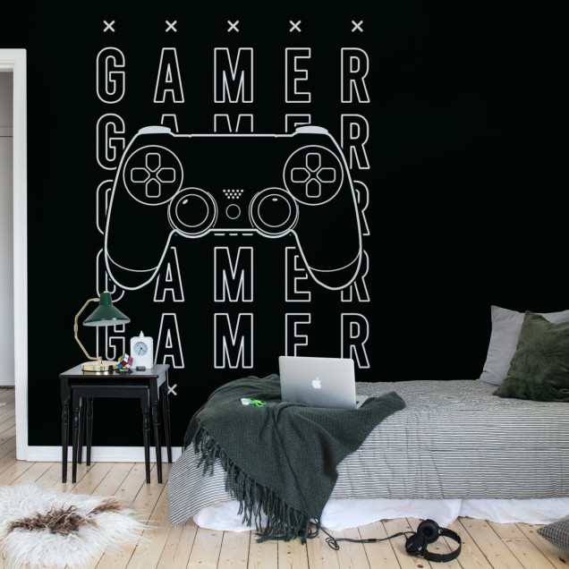 Fototapet Gamer Negru Fototapet Gamer Negru
