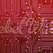 Fototapet Circuit Board, Red, Rebel Walls