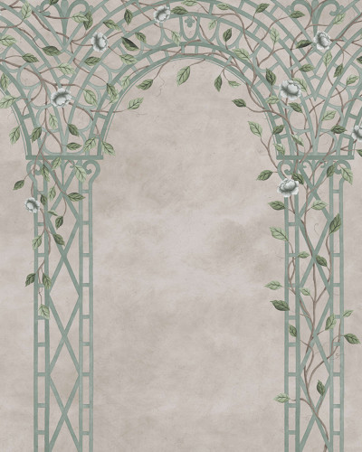Poetic Trellis, Light Blue, Rebel Walls