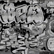 Fototapet Graffiti, Black, Rebel Walls