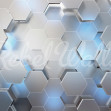 Fototapet Hexagon, Gray, Rebel Walls