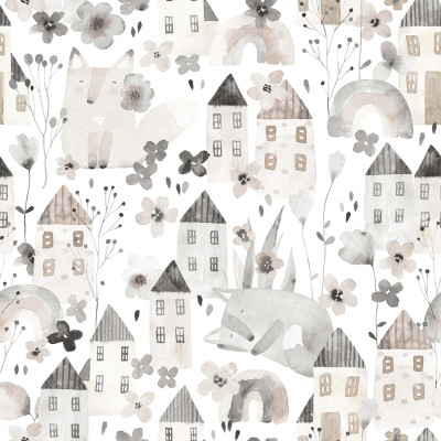 Fox Village, Gray, Rebel Walls