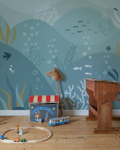 Tapet Sea Landscape, Ocean Blue cu peisaj marin