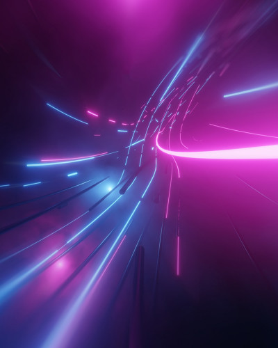 Tapet cu efect 3D - The Speed of Light, Midnight