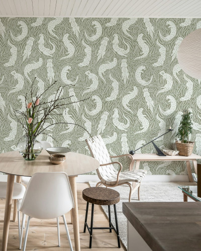 Tapet cu vidre bej, cu design minimalist, perfect pentru living, dormitor sau bucătărie.