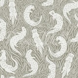 Cute Otters, Beige, Rebel Walls