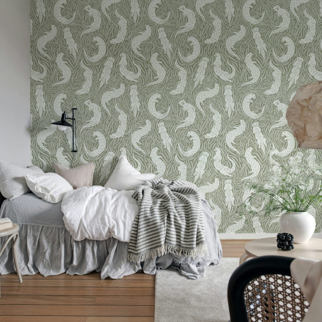 Tapet cu vidre bej, cu design minimalist, perfect pentru living, dormitor sau bucătărie.
