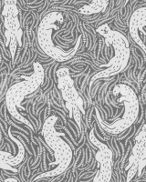 Cute Otters, Gray, Rebel Walls