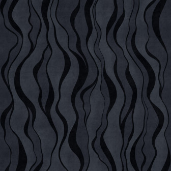 Tapet cu linii fine albastru închis într-un living modern