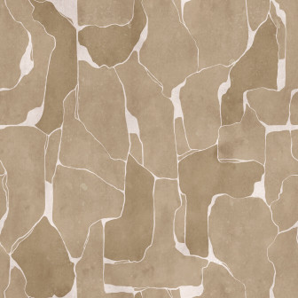 Tapet maro cu model abstract în bucătărie