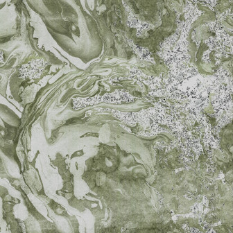 Living cu fototapet cu efect de marmură verde