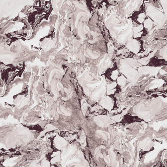 Tapet cu efect de marmură roz în dormitor