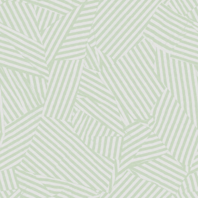 Tapet abstract verde deschis într-un living modern