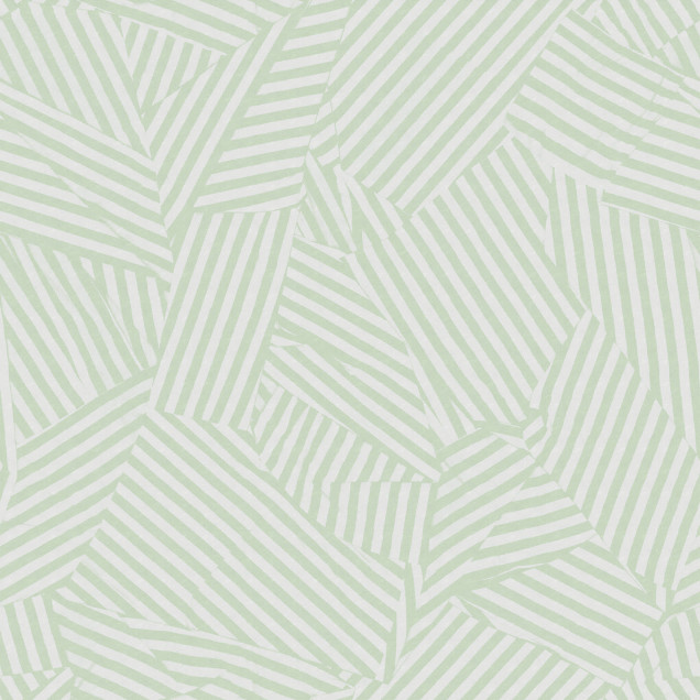 Tapet abstract verde deschis într-un living modern