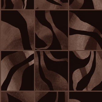 Floating Tiles, Dark Brown, Rebel Walls