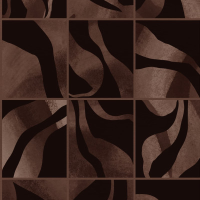 Tapet abstract maro cu design modern