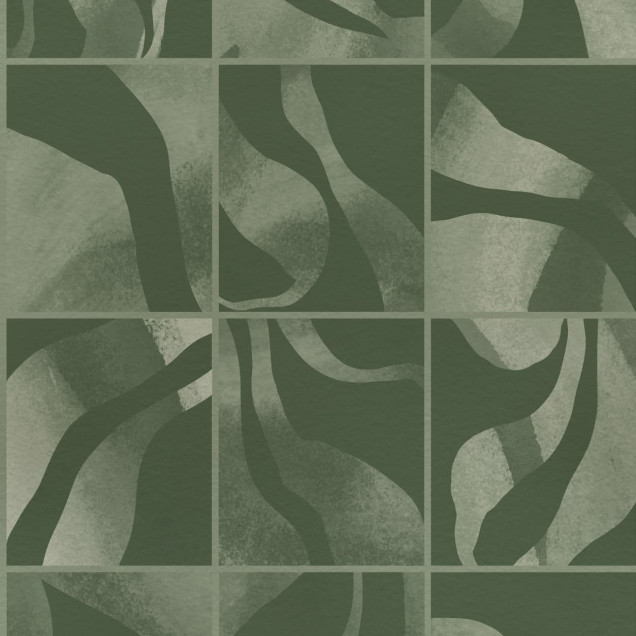 Tapet verde închis cu model abstract
