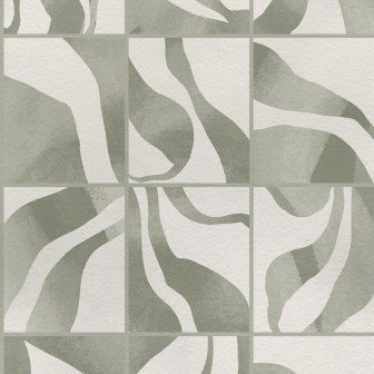 Floating Tiles, Green, Rebel Walls