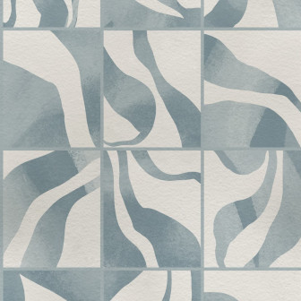 Floating Tiles, Blue, Rebel Walls