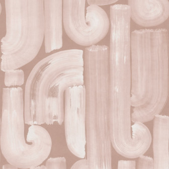 Tapet abstract roz cu design modern